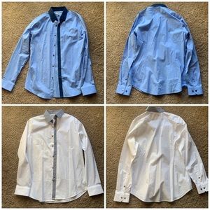 2Pk Express Men's Dress Shirt Fitted M